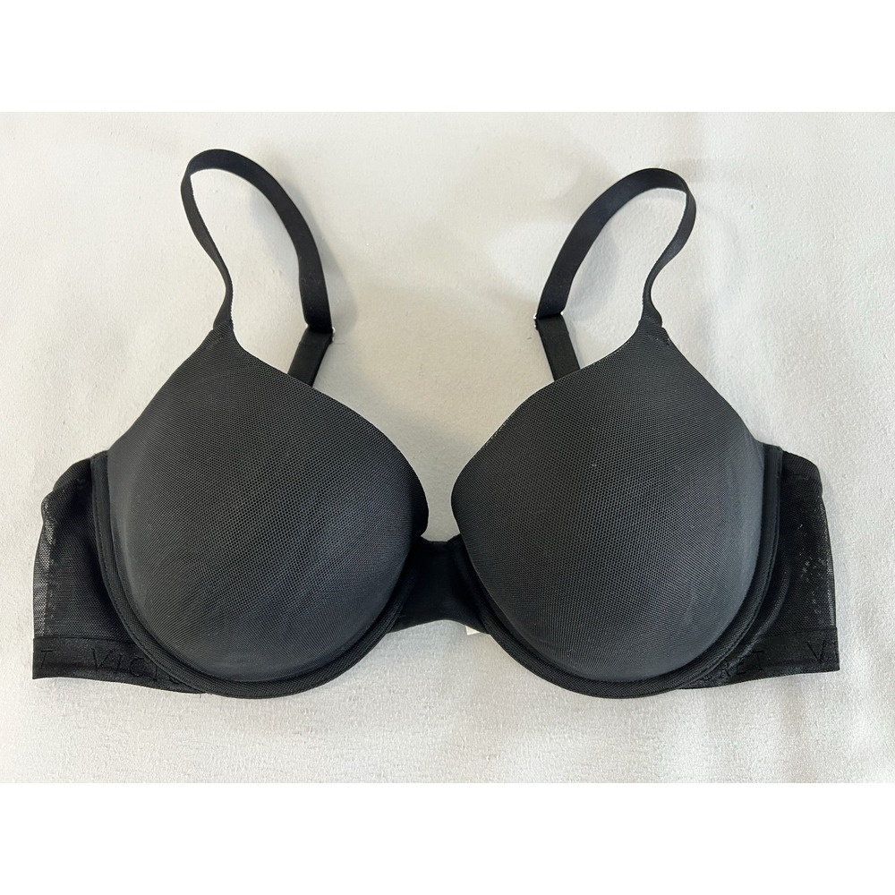 Victorias Secret Bra Black Push Up Sz 38D